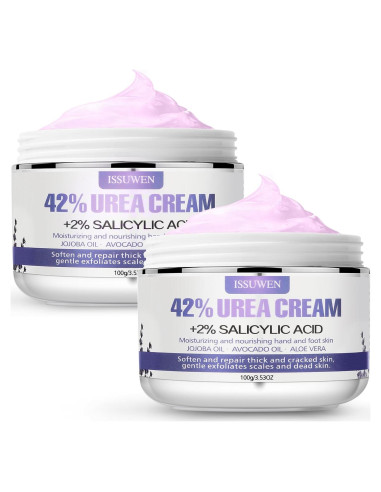 2 Paquetes Crema de Urea 42% y Ácido Salicílico 2% para Pies