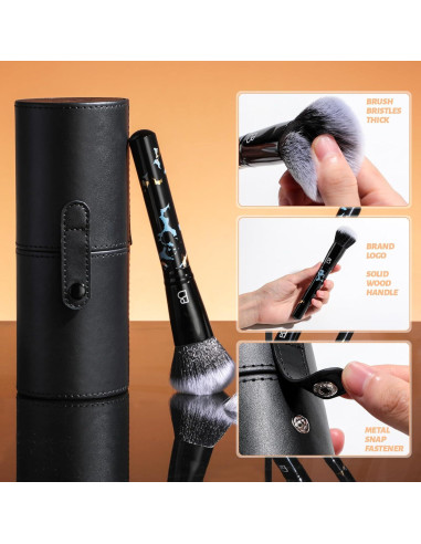 Conjunto de Brochas de Maquillaje BS-MALL 10 PZS Sintéticas