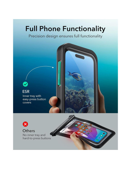 Funda Impermeable ESR para iPhone 15 Pro / 14 Pro / 13 Pro Funda Impermeable ESR para iPhone 15 Pro / 14 Pro / 13 Pro