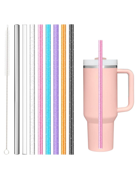 8 Pajillas Reutilizables Alwenid para Vaso Stanley y Owala 8 Pajillas Reutilizables Alwenid para Vaso Stanley y Owala