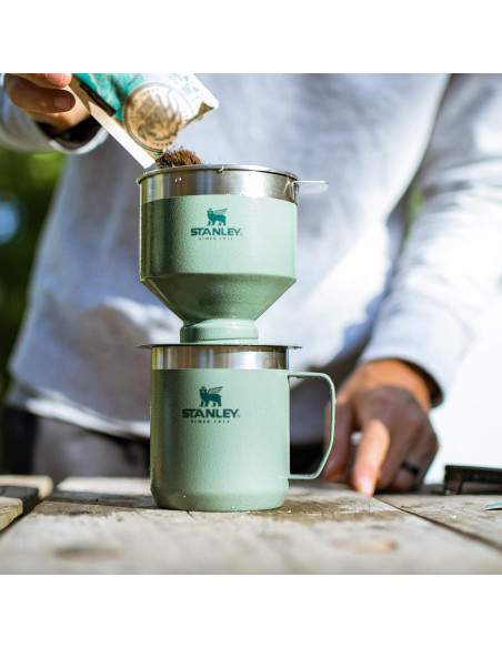 Cafetera Pour Over STANLEY 354ml Verde Hammertone Cafetera Pour Over STANLEY 354ml Verde Hammertone