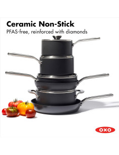 Juego de Utensilios de Cocina OXO 10 Piezas Cerámica Antiadherente 2