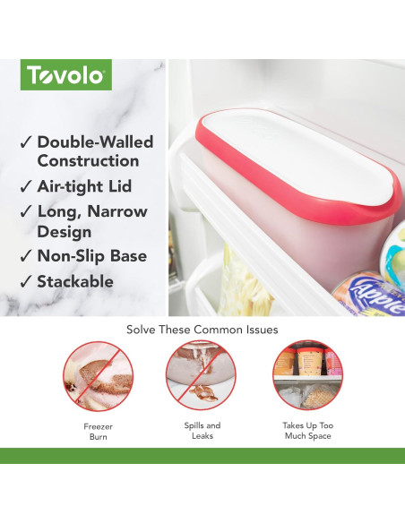 Contenedor de Helado Tovolo 1.5L Hermético Antideslizante Contenedor de Helado Tovolo 1.5L Hermético Antideslizante
