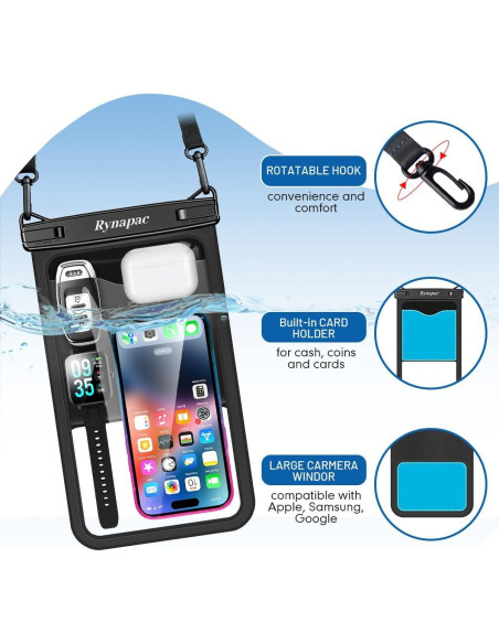 Bolsa Impermeable Grande Rynapac 10" para Teléfono Bolsa Impermeable Grande Rynapac 10" para Teléfono