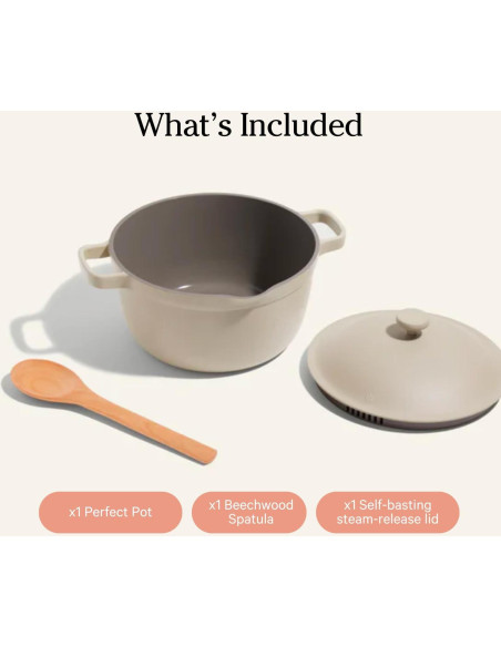 Olla Perfecta Nuestra Opción 5.5 Qt Cerámica Antiadherente Olla Perfecta Nuestra Opción 5.5 Qt Cerámica Antiadherente