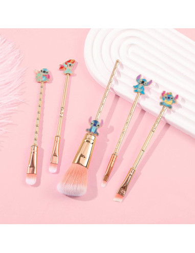 Juego de Pinceles de Maquillaje Stich WeChip 5 Piezas