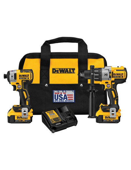 DEWALT Taladro Percusión y Destornillador 20V DCK299M2 DEWALT Taladro Percusión y Destornillador 20V DCK299M2