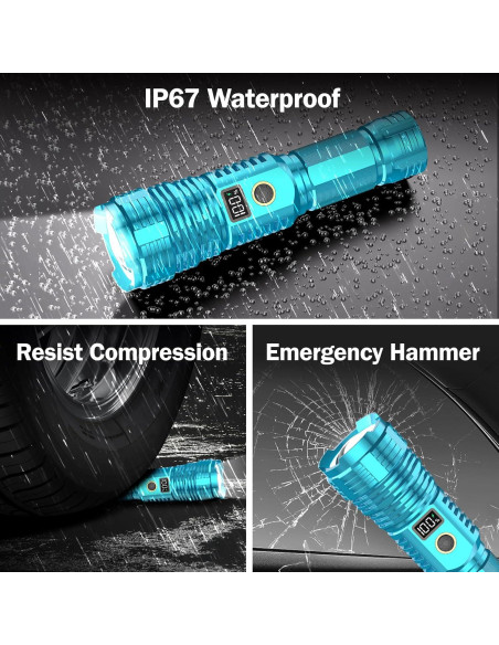 Linterna Táctica Recargable CHILDBOT 1000000LM Impermeable Linterna Táctica Recargable CHILDBOT 1000000LM Impermeable