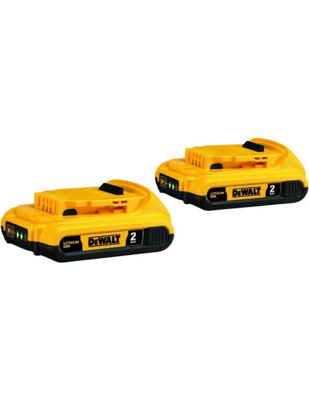Batería DEWALT 20V MAX DCB203-2 Compacta 2.0Ah Paquete 2 Batería DEWALT 20V MAX DCB203-2 Compacta 2.0Ah Paquete 2