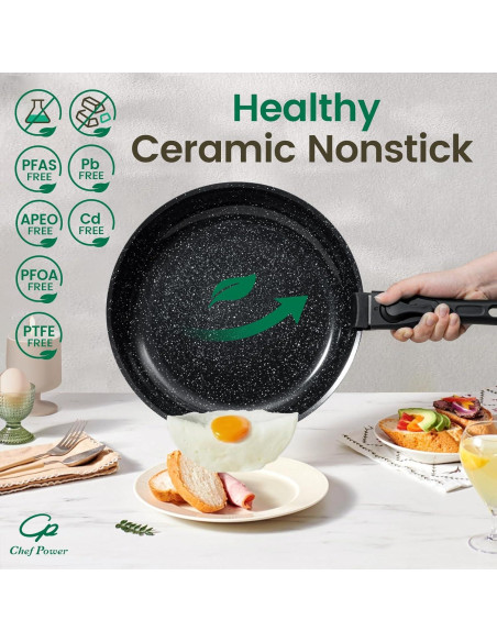 Juego de Utensilios de Cocina Chef Power 19 Piezas Cerámico Juego de Utensilios de Cocina Chef Power 19 Piezas Cerámico