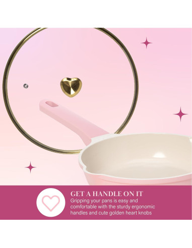 Juego de Utensilios de Cocina Paris Hilton 10 Piezas Rosa