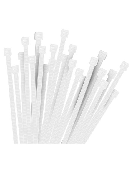 100 Bridas de Nylon Blancas Hmrope 30 cm Alta Resistencia 100 Bridas de Nylon Blancas Hmrope 30 cm Alta Resistencia