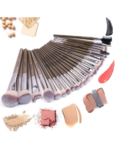 Juego de Brochas de Maquillaje MAANGE 23 Pcs Sintéticas