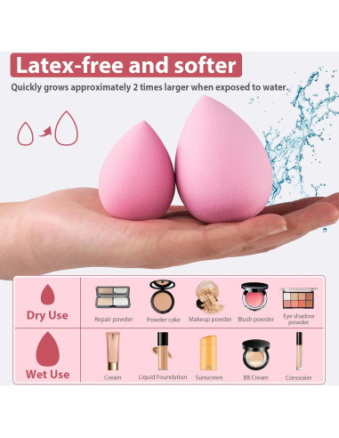 Juego de Brochas de Maquillaje HIUZAR 42 Piezas Premium