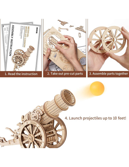 ROKR Kit de Construcción de Catapulta de Madera 3D - Juguete STEM ROKR Kit de Construcción de Catapulta de Madera 3D - Juguete STEM