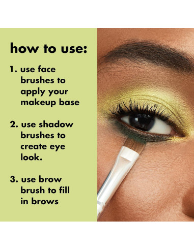 Conjunto de 12 Brochas de Maquillaje e.l.f. Profesional Veganas