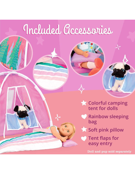 Set de Camping Glitter Girls - Carpa y Saco de Dormir 14" Set de Camping Glitter Girls - Carpa y Saco de Dormir 14"