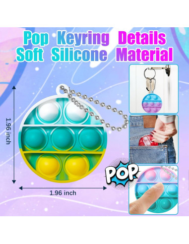 24 Juguetes Pop Fidget TOANWOD para Niños - Rellenos de Fiesta