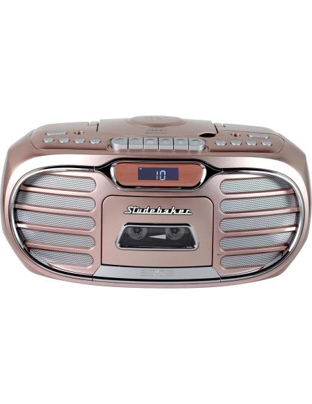 Boombox Retro Studebaker SB2150RG Bluetooth CD Cassette Boombox Retro Studebaker SB2150RG Bluetooth CD Cassette