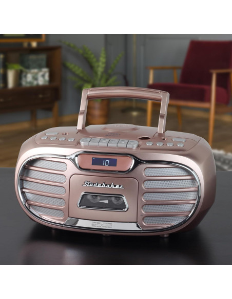 Boombox Retro Studebaker SB2150RG Bluetooth CD Cassette Boombox Retro Studebaker SB2150RG Bluetooth CD Cassette