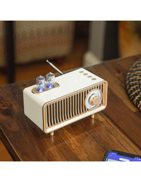 Radio Portátil Crosley Milton FM Bluetooth USB Arena Blanca Radio Portátil Crosley Milton FM Bluetooth USB Arena Blanca