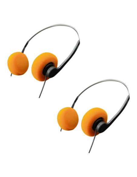 Auriculares Retro Naranja Risprsulen Hi-Fi Sobre la Oreja Auriculares Retro Naranja Risprsulen Hi-Fi Sobre la Oreja