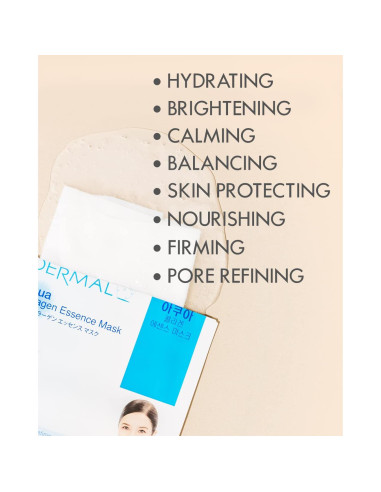 Combo 32 Máscaras Faciales DERMAL Colágeno Hidratante
