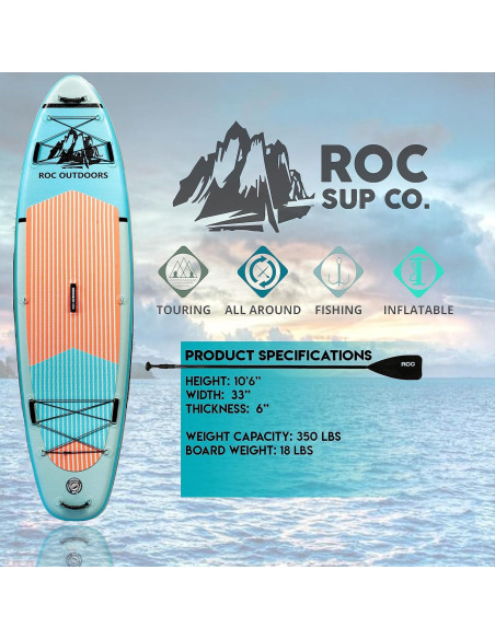 Tabla Paddle Inflable Roc 3,23 m con Accesorios Premium Tabla Paddle Inflable Roc 3,23 m con Accesorios Premium