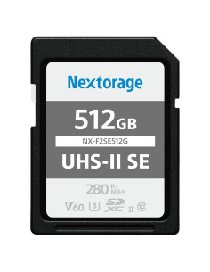 Tarjeta SD Nextorage 512GB SDXC UHS-II V60 280MB/s 4K