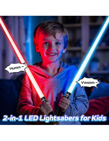 Sable de Luz Retráctil Symee 7 Colores para Niños