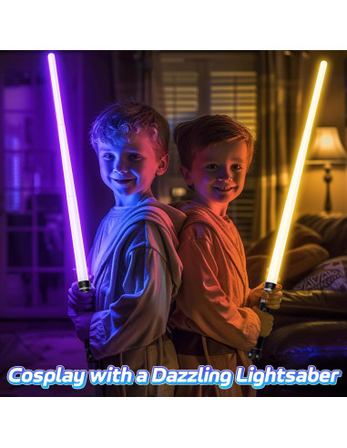 Sable de Luz Retráctil Symee 7 Colores para Niños
