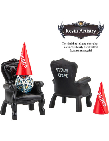 Cárcel de Dados Cttasty con Silla y Sombrero de DND