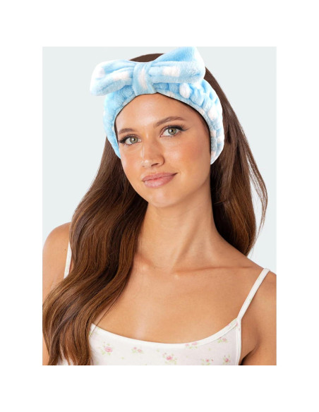 Set de 6 Diademas y Pulseras de Spa CUBACO Azul Set de 6 Diademas y Pulseras de Spa CUBACO Azul