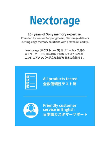 Tarjeta SD Nextorage 512GB SDXC UHS-II V60 280MB/s 4K