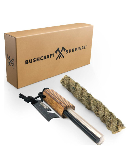 Kit de Inicio de Fuego Bushcraft Survival con Magnesio Jumbo Kit de Inicio de Fuego Bushcraft Survival con Magnesio Jumbo