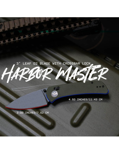 Cuchillo Plegable 704 Gear Harbor Master 7.62 cm Acero D2