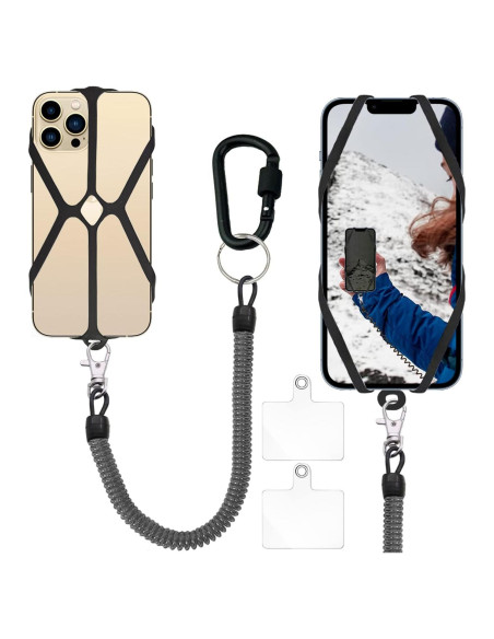 Cuerda para Teléfono DHYLRICHER 2 en 1 con Clip 20 a 101 cm Cuerda para Teléfono DHYLRICHER 2 en 1 con Clip 20 a 101 cm