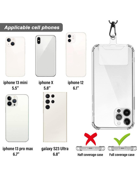 Cuerda para Teléfono DHYLRICHER 2 en 1 con Clip 20 a 101 cm Cuerda para Teléfono DHYLRICHER 2 en 1 con Clip 20 a 101 cm