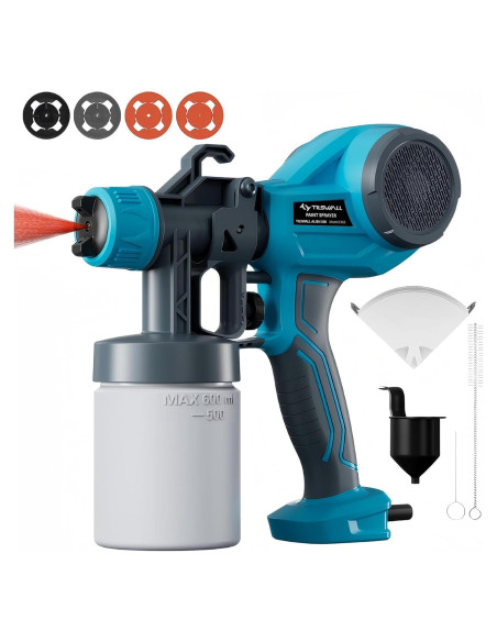 Pistola de Pintura Tilswall Alien 500 Eléctrica 600ml Pistola de Pintura Tilswall Alien 500 Eléctrica 600ml
