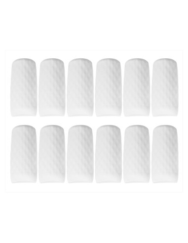 Funda de Botella de Silicona Mini Skater 12pcs Antifugas Blanca