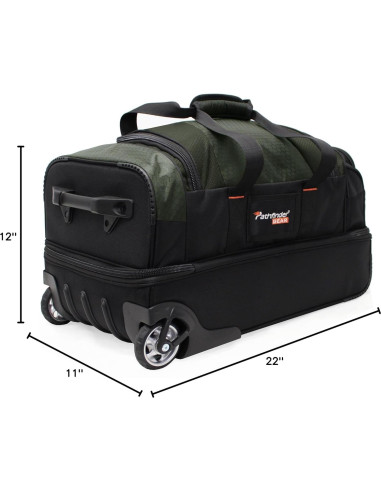 Bolsa de Viaje Pathfinder 22" con Ruedas Oliva