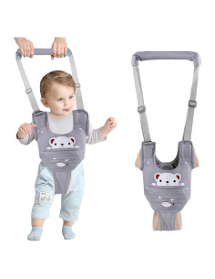 Arnés de Caminata para Bebés Gris - Ajustable 9-24 Meses