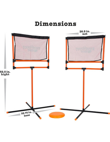 Juego de Disco Volador Little Kids Touchdown Toss - Jardín