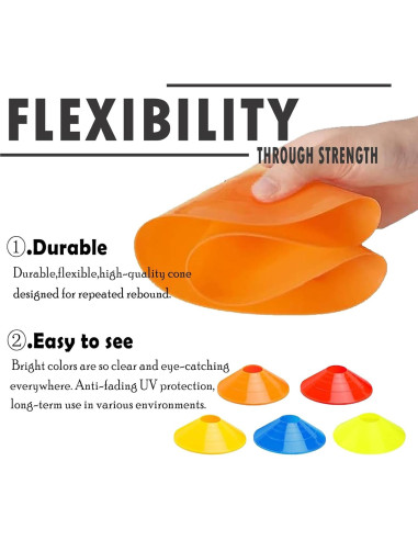 Entrenador de Fútbol IHEPYQ Soccer-1 con 12 Conos