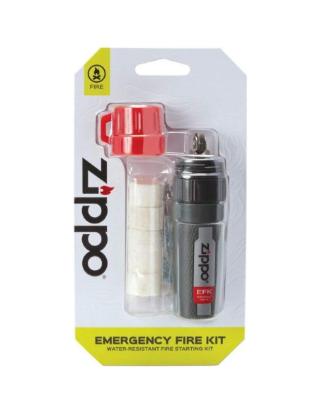 Kit de Fuego de Emergencia Zippo con 5 Yescas Kit de Fuego de Emergencia Zippo con 5 Yescas