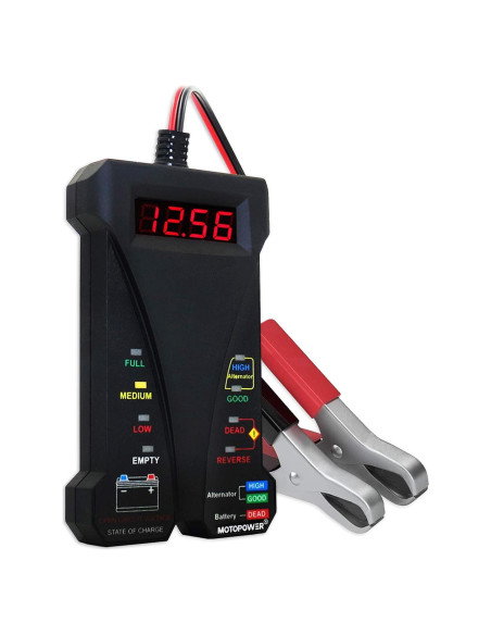 Probador Digital de Batería MOTOPOWER MP0514A 12V LCD Probador Digital de Batería MOTOPOWER MP0514A 12V LCD