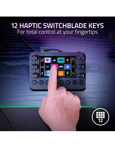 Controlador de Transmisión Razer - Teclado Streaming 12 Teclas