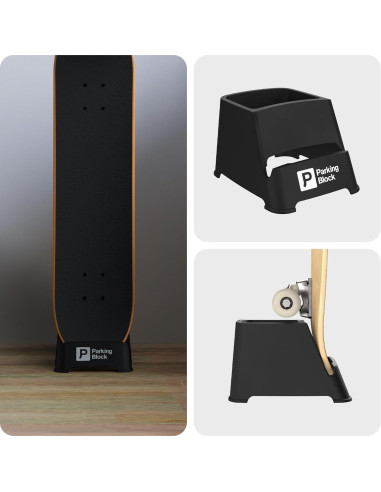 Soporte para Skateboard Parking Block | Estante Colgante Negro