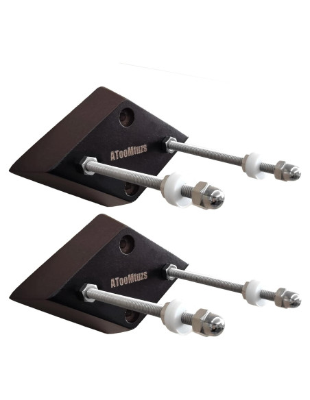 Soporte de Pared para Skateboard ATOOMTUZS Madera Negra 2 Pzs Soporte de Pared para Skateboard ATOOMTUZS Madera Negra 2 Pzs