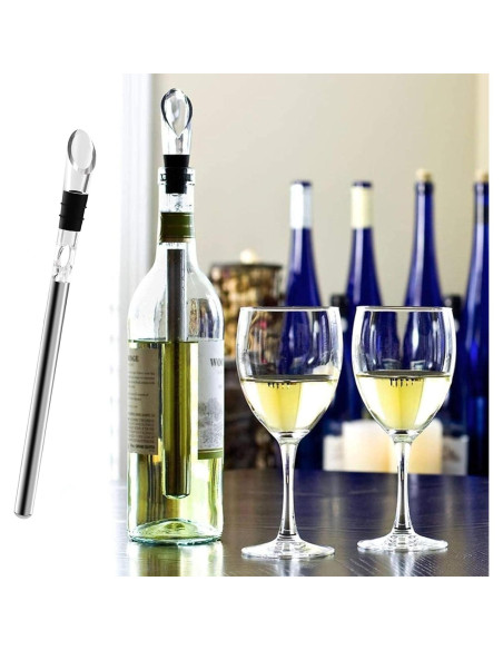 Enfriador de Vino Stick Acero Inoxidable 304 3-en-1 Enfriador de Vino Stick Acero Inoxidable 304 3-en-1